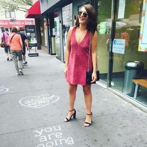 Free people suede mini dress